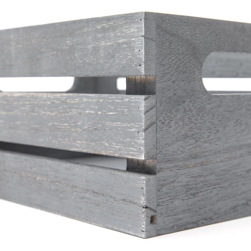 Rustic Grey Wooden Crates