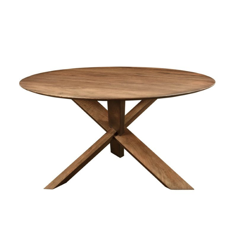 L.H. Imports 3 Leg Round Dining Table, 60&quot;