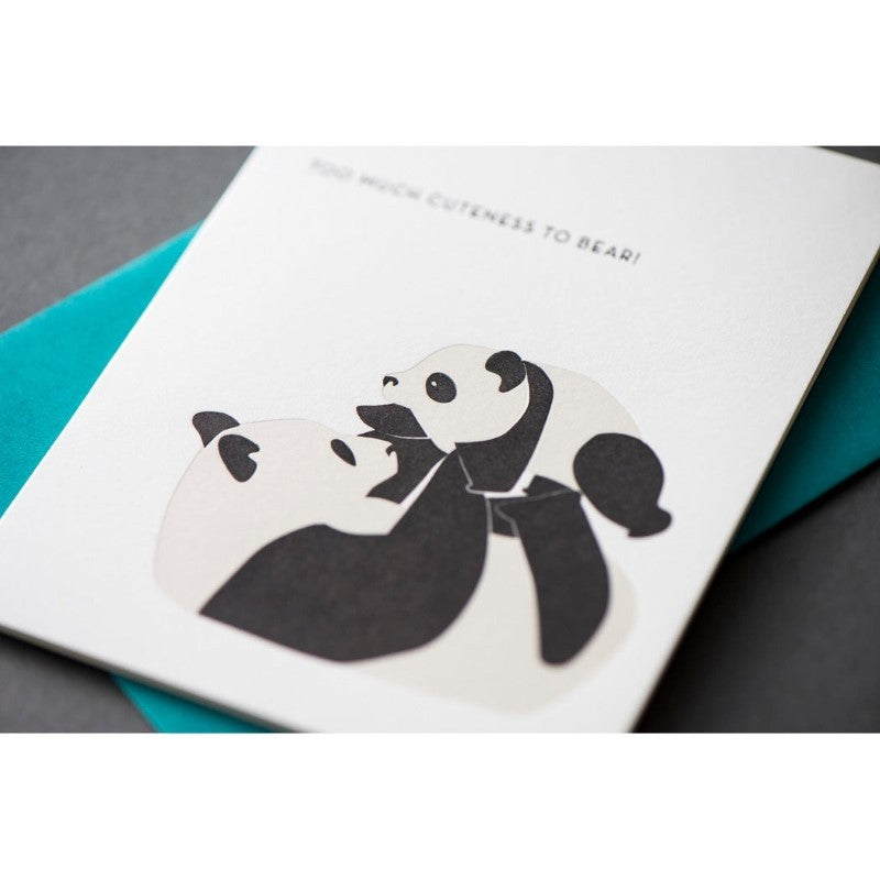 Panda Modern New Baby Card