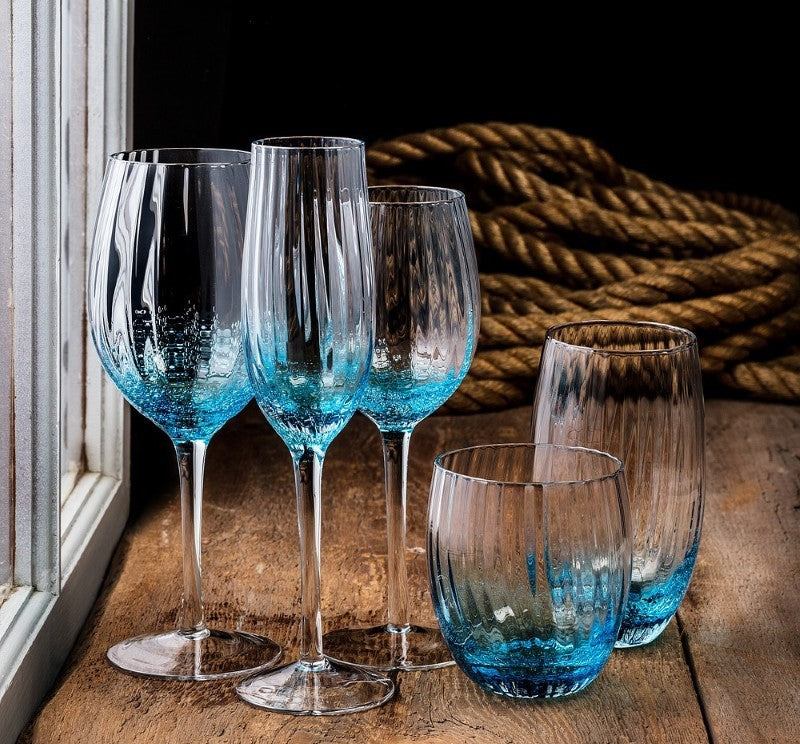 Optic Bubble Wine Glass