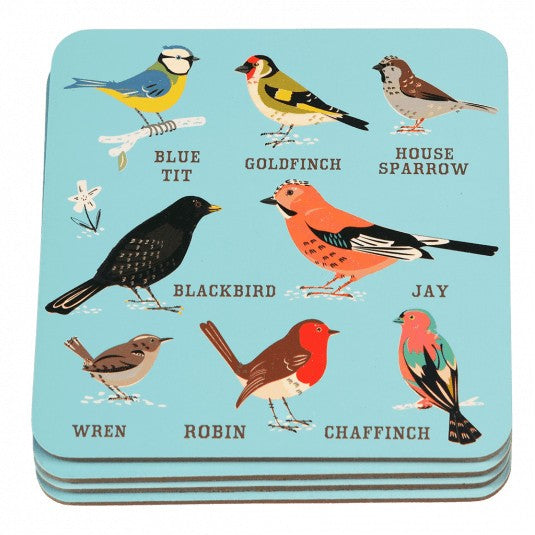 Rex London Garden Birds Coasters, Set of 4