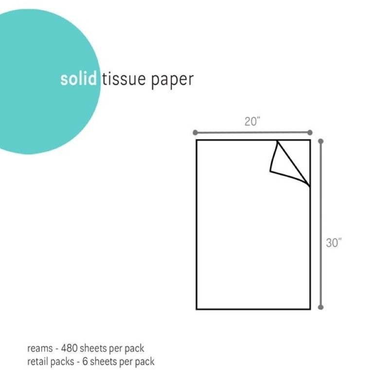 Dark Blue Tissue Paper, 6 Sheets