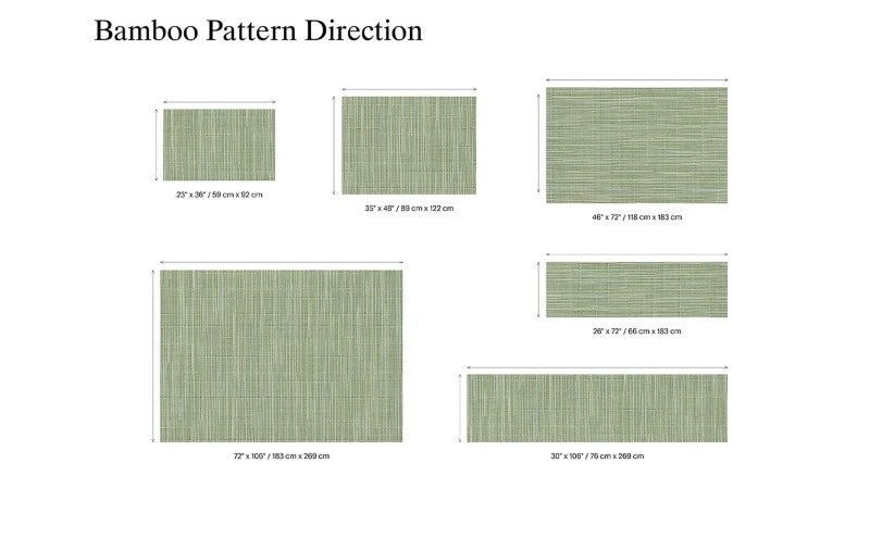 Chilewich Bamboo Woven Floor Mat, Seaglass