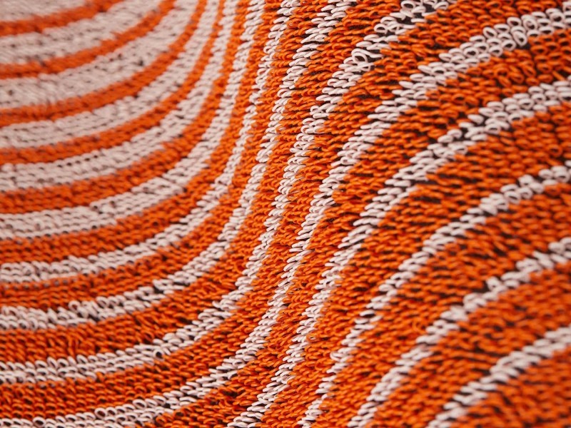 Chilewich Domino Shag Floor Mat, Apricot