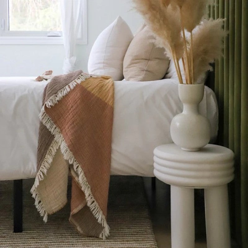 Pokoloko Sunset Turkish Cotton Throw Blanket