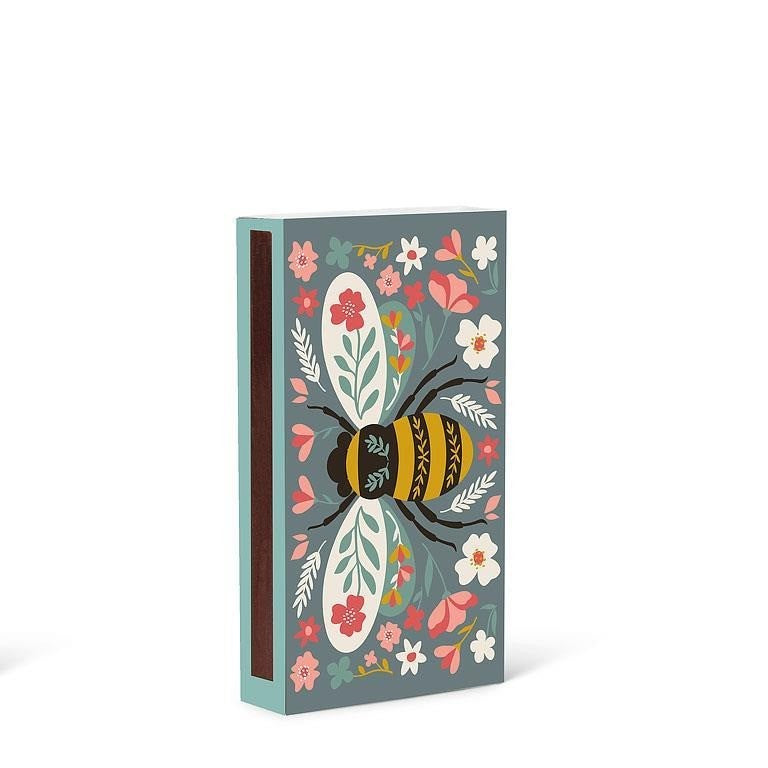 Colourful Floral Bee Matches, 45 Sticks