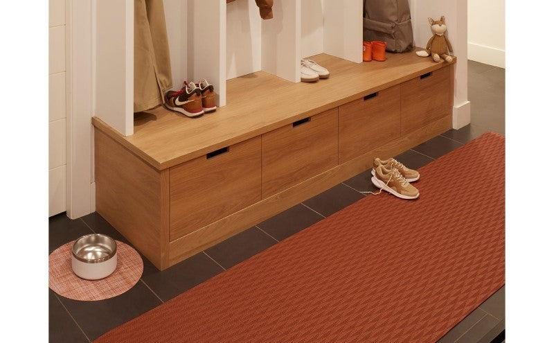 Chilewich Arrow Woven Floor Mat, Paprika