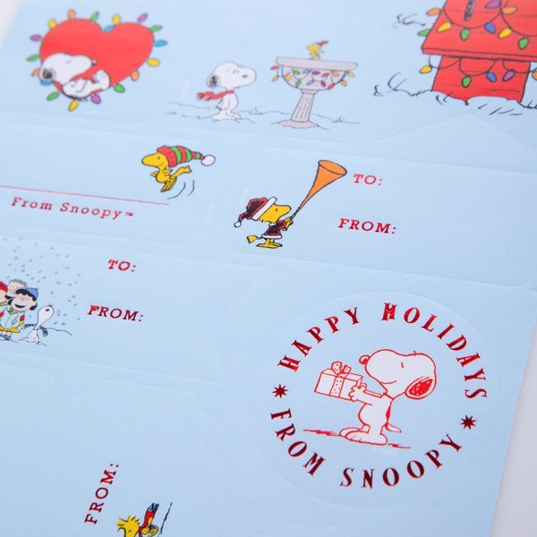Peanuts™ Holiday Gift Labels, Pack-52