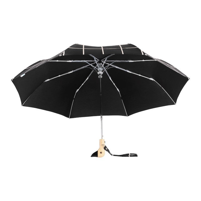 Duckhead Black Grid Eco-Friendly Umbrella