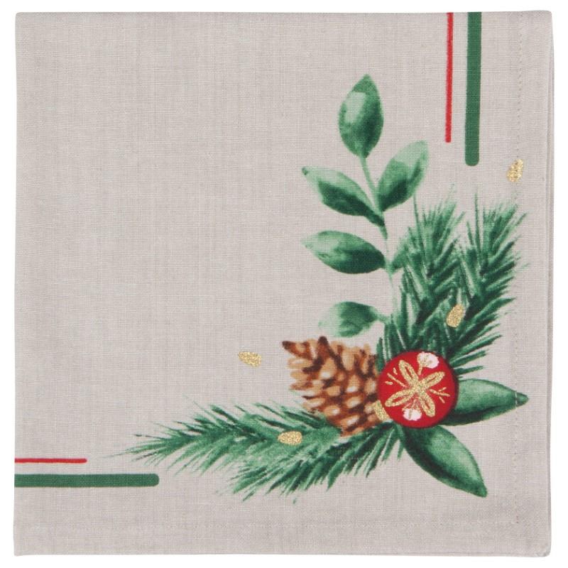 Deck The Halls Cotton Napkins, Set of 4