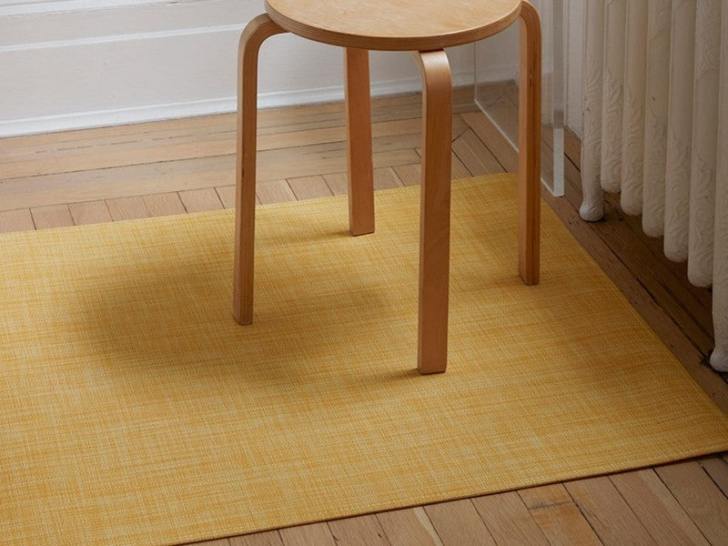 Chilewich Mini Basketweave Woven Floormat, Ochre