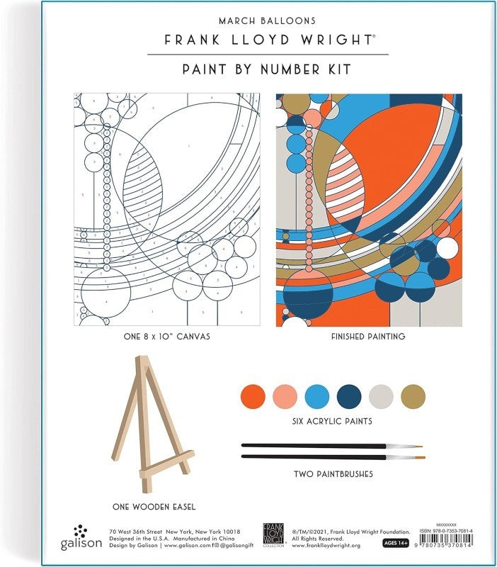 Frank Lloyd Wright March Balloons Paint By Number Kit