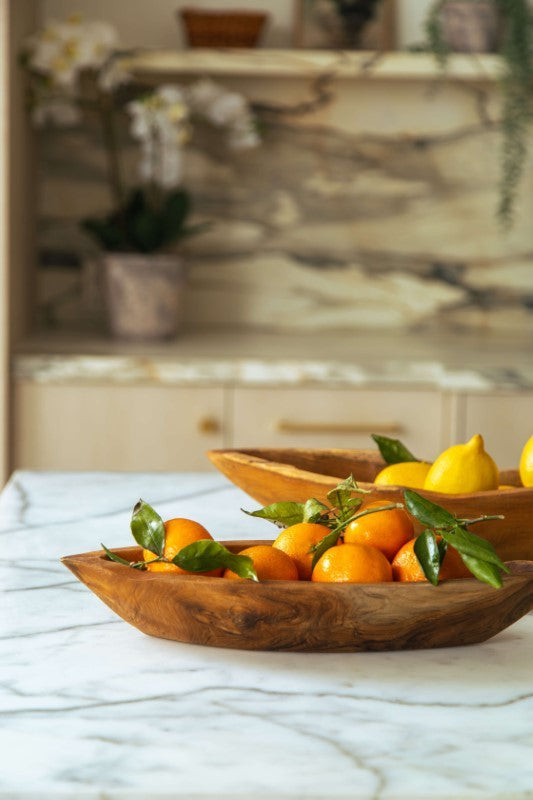 Natural Teak Boat Tray