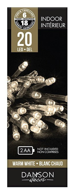 20 LED String Lights W/Timer