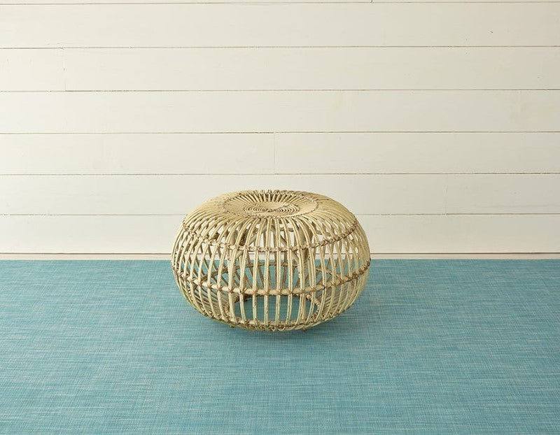 Chilewich Mini Basketweave Woven Floor Mat, Turquoise