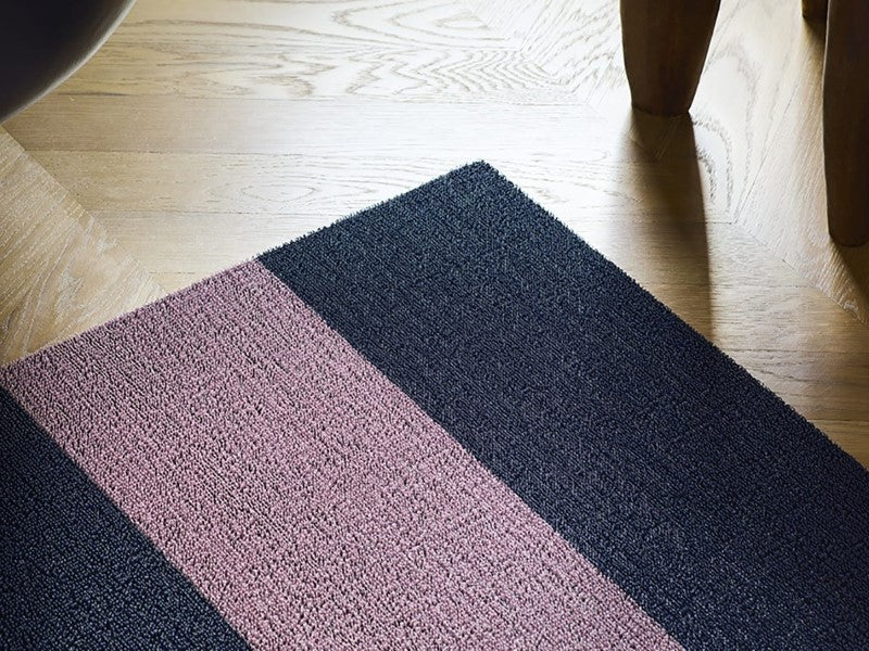 Chilewich Duo Stripe Shag Mat, Berry