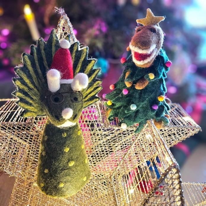 Tree-Rex Handmade Christmas Tree Topper