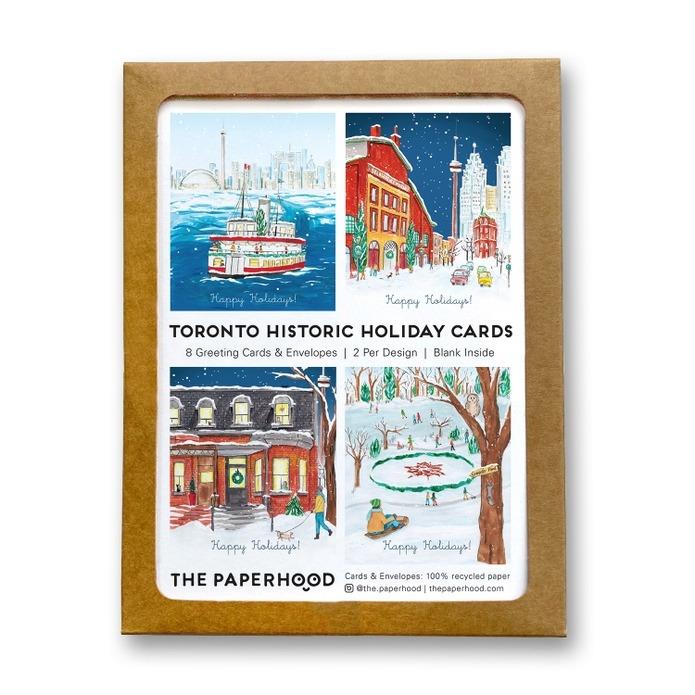 Toronto Holiday Historic Greeting Cards, Box of 8