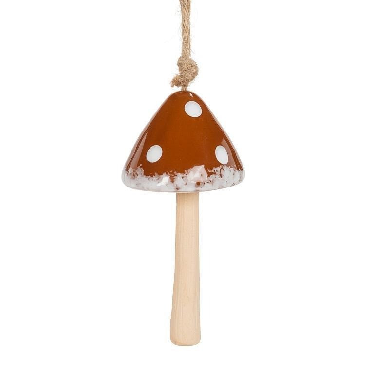 Small Dotted Mushroom Bell, 4.5&quot;H