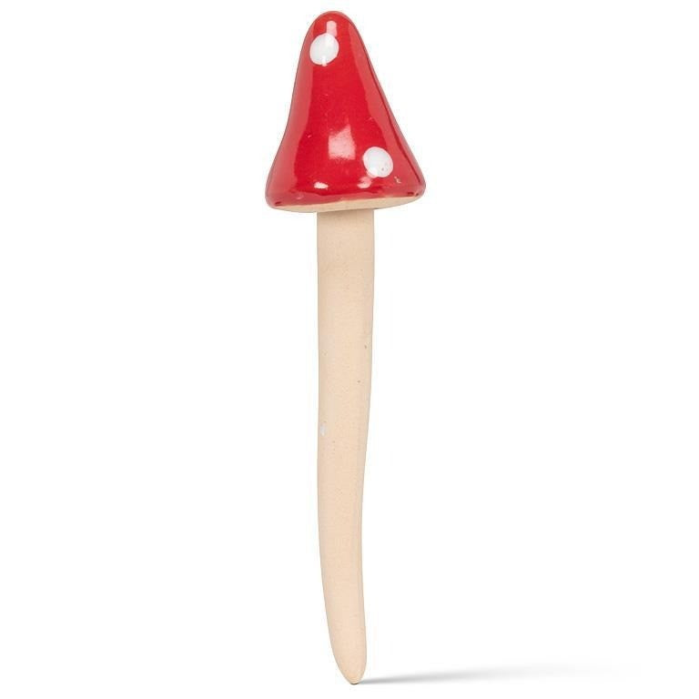 Mini Red Cap Mushroom Garden Stake, 5&quot;H