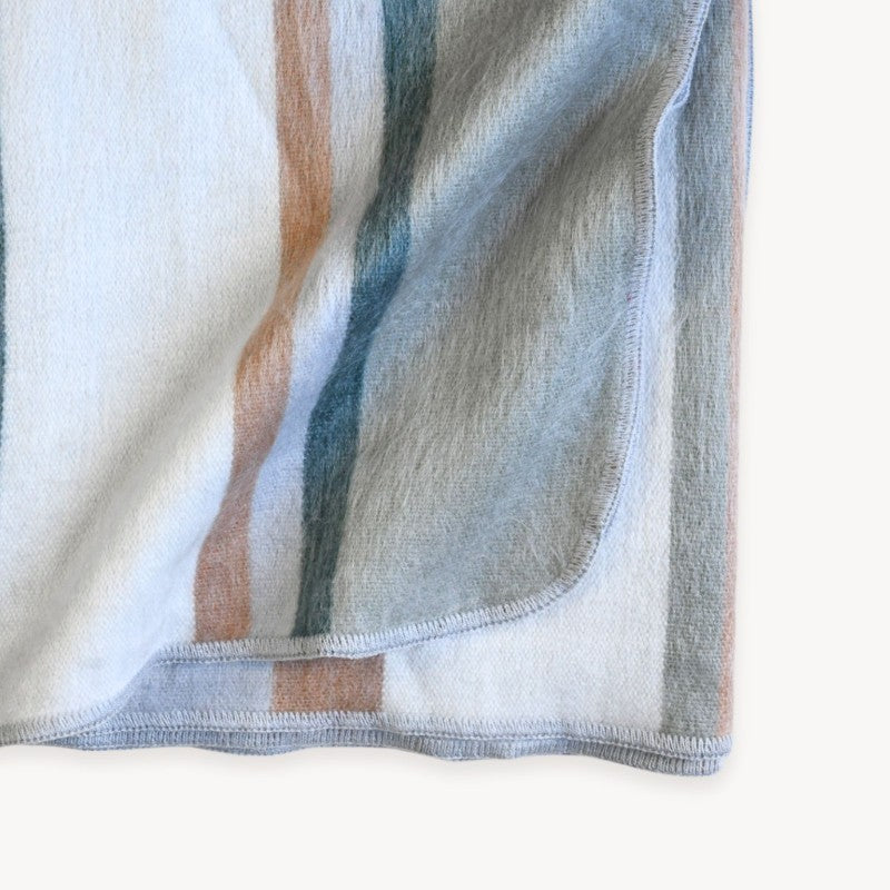 Pokoloko Striped Alpaca Throw - Earth