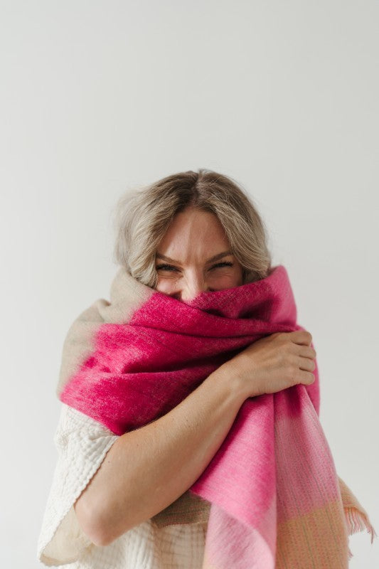 Pokoloko Mood Alpaca Seamless Scarf - Jewel