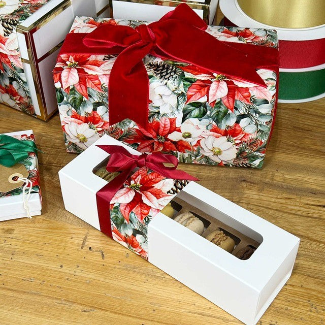 Poinsettia Garden Wrapping Paper