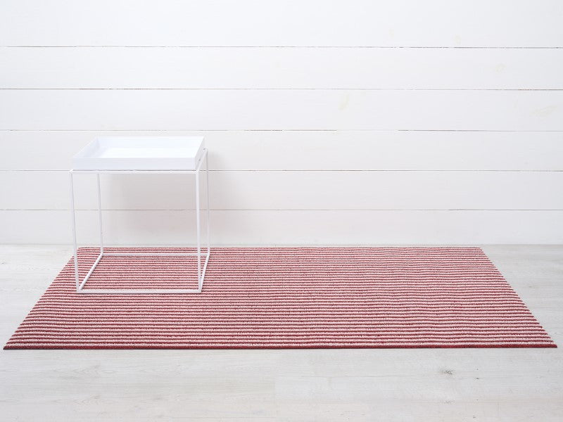 Chilewich Breton Stripe Shag Mat, Candy