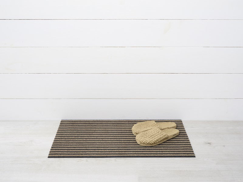 Chilewich Breton Stripe Shag Mat, Coast