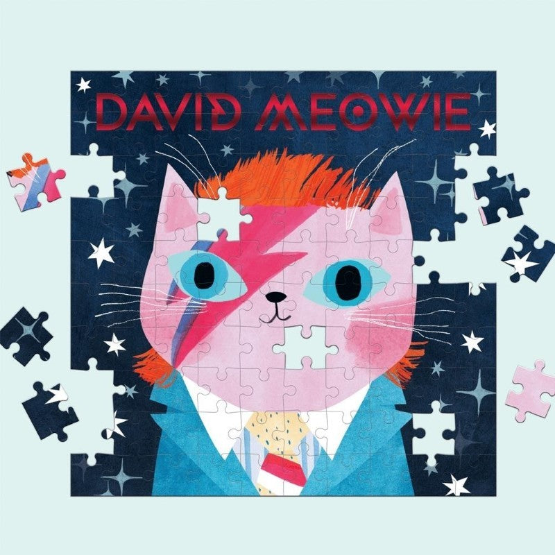 David Meowie Music Cats 100 Piece Puzzle