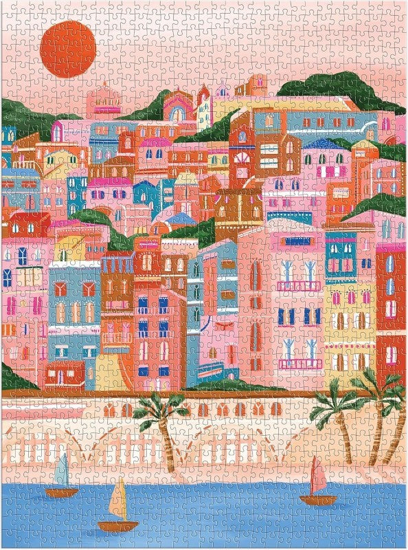 Colors Of The French Riviera 1000 Piece Puzzle in Square Box
