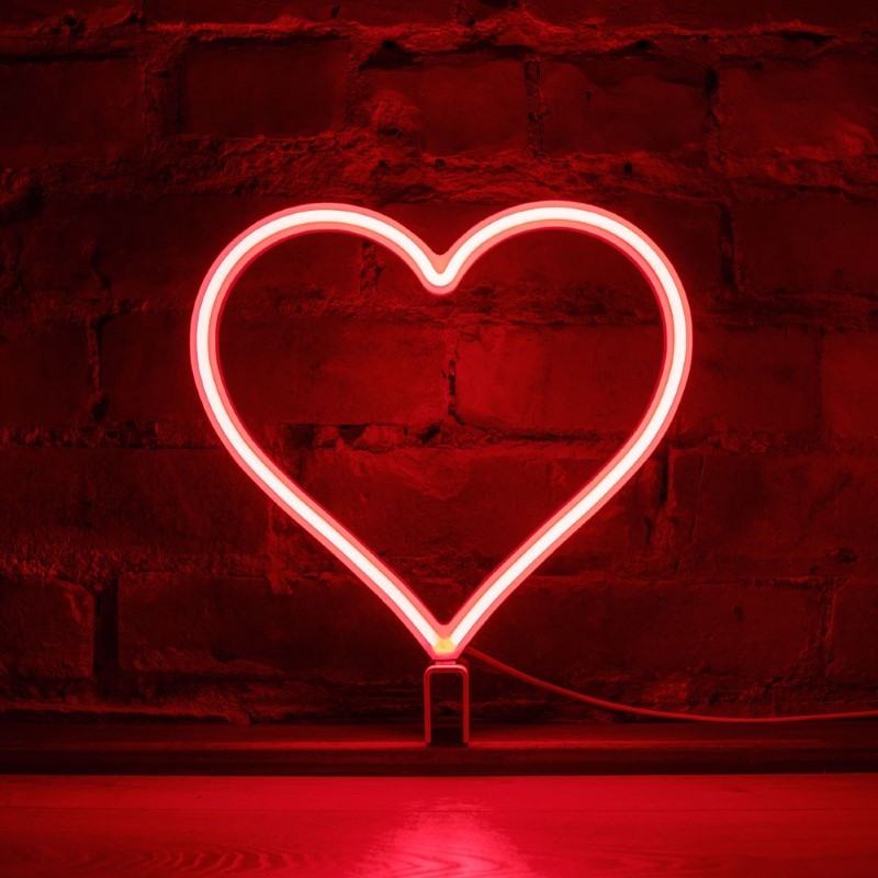 Neon Hero Heart | Our Glowing Hearts