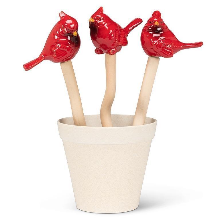 Wobbly Cardinal on Stake, 11.5&quot;