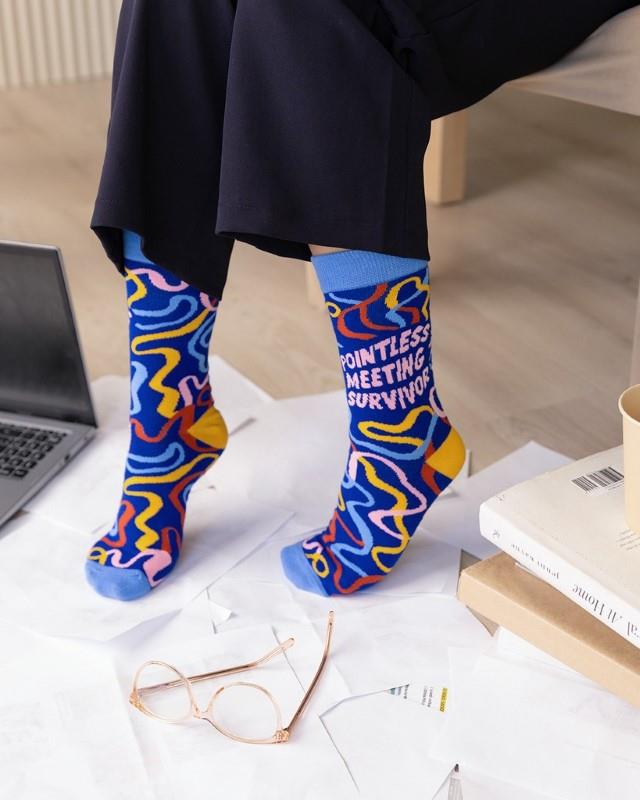Pointless Meetings Socks - SM