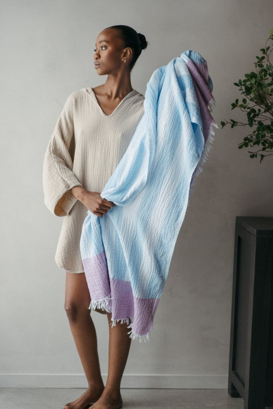 Pokoloko Boardwalk Towel - Blue Lilac