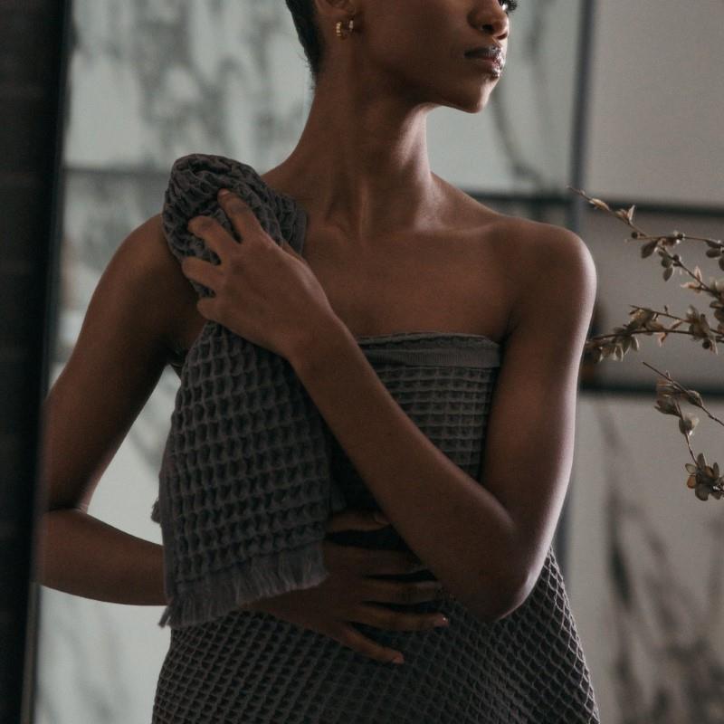 Pokoloko French Waffle Towel - Anthracite