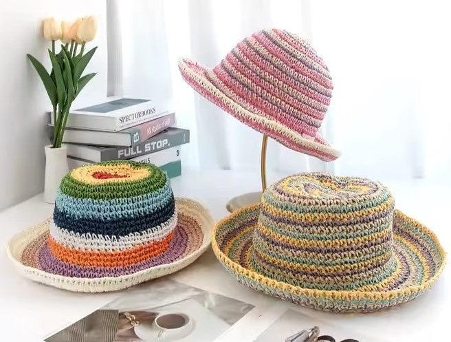 Summer Vibes Crocheted Straw Hat