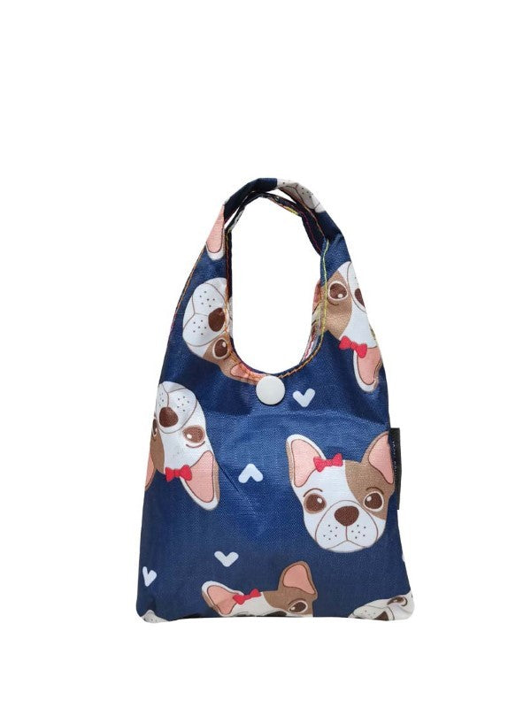 Frenchie | Foldable Tote With Button Snap