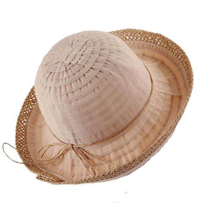 Casual Ribbon &amp; Straw Kettle Hat
