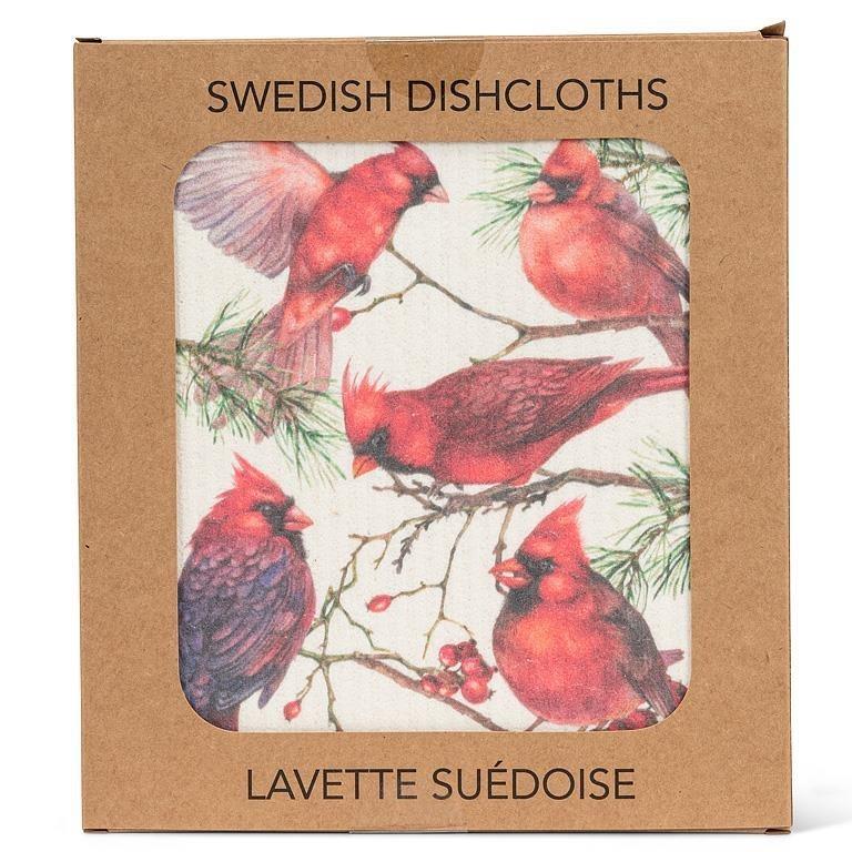 Cardinals Swedish Dishcloth, Single