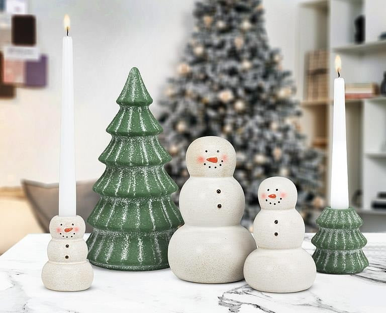 Happy Snowman Figurine