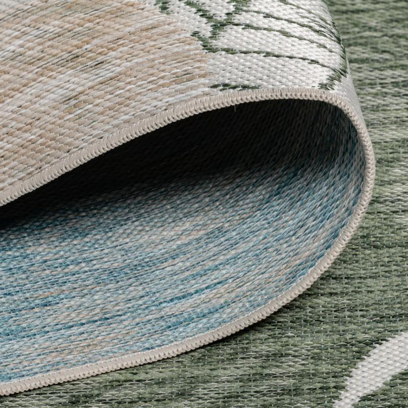 Marbella Green Leaves Outdoor Rug
