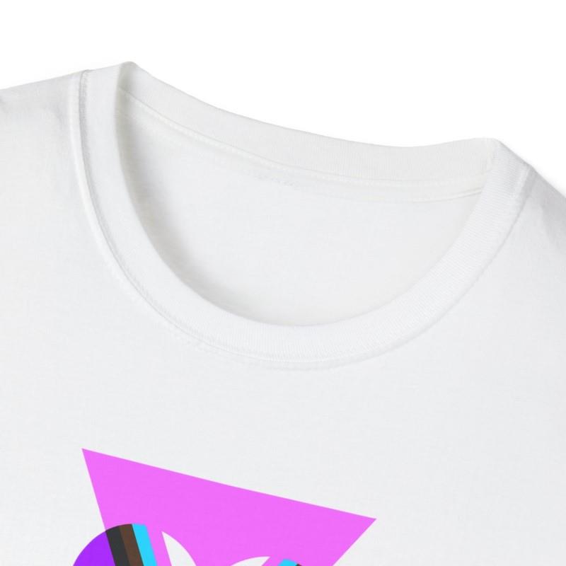 Pink Progress Pride Heart Tee - White