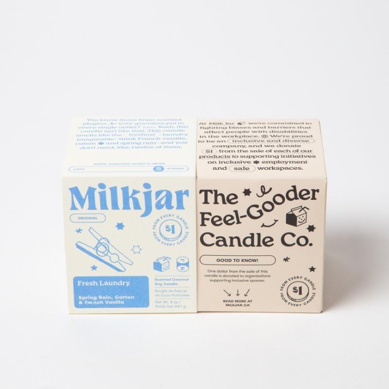 Fresh Laundry - Rain, Cotton &amp; Vanilla Coco Soy 8oz Candle