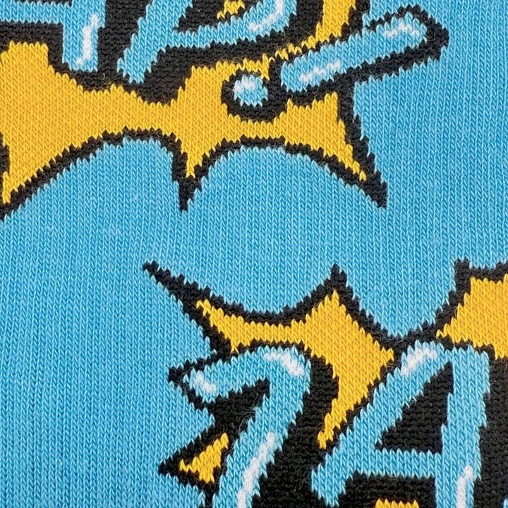 Zap Pow Comic Athletic Socks - Lg