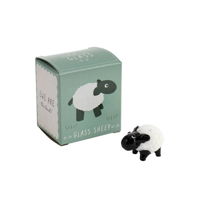 Glass Sheep Charm