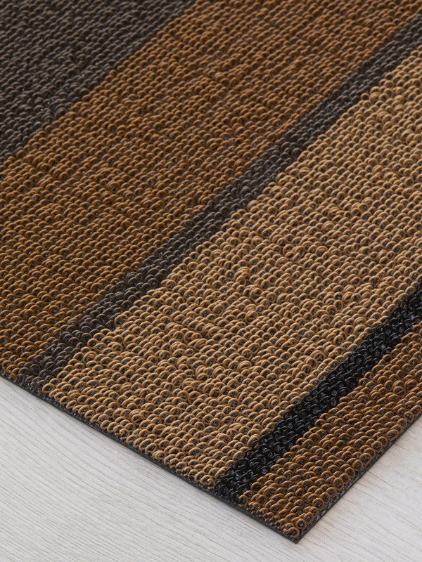 Chilewich Bolt Stripe Shag Mat, Honey