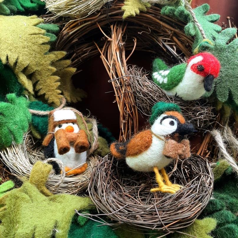 Handmade Byron Bird Watcher Ornament