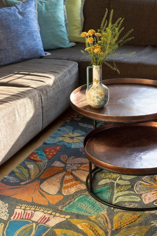 Tranquillo Grey Botanic Twist 8.2&#39; x 4.6&#39; Carpet