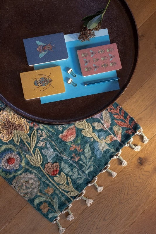 Tranquillo Teal Botanic Twist 3&#39; x 2&#39; Carpet